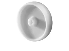 wiel,draagverm. 90kg,ØxB 100x27mm,kunststof-banden,glijlager