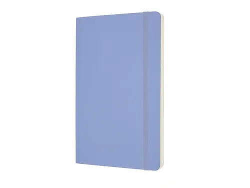 Notitieboek Moleskine large 130x210mm blanco soft cover hydrangea blue