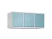 opzetkast,v. locker,3vak.,vak B 400mm,HxBxD 500x1200x500mm