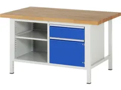 werkbank,HxBxD 840-1040x1500x900mm,beukblad,draagverm. 1250kg,4voeten