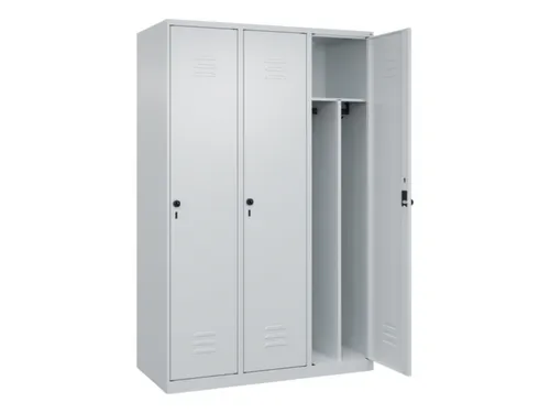 locker voor scheiding van kleding,HxBxD 1850x1200x500mm,3vak