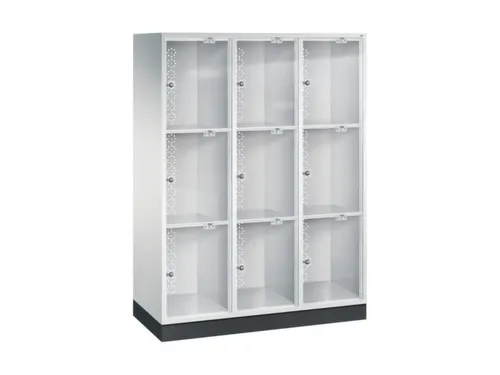 grootvolume-lockersysteem,HxBxD 1750x1220x500mm,3x3vakken,cil.-slot
