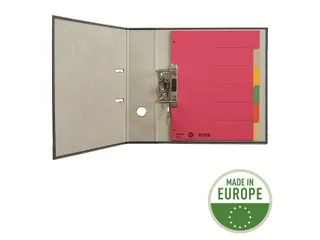 Tabbladen Leitz 4-gaats 4350 6-delig grijs karton - 5