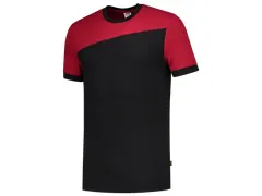 TRICORP 102006 T-shirt, zwart/rood, maat 2XL, per stuk