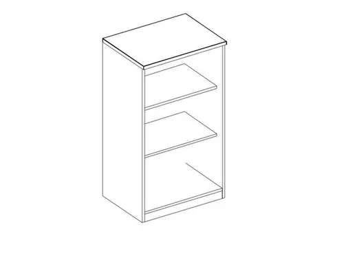 kantoorstelling,HxBxD 1895x600x445mm,NE-esdoorn