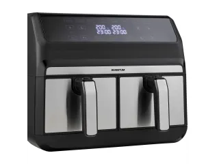 Airfryer Inventum 2x4l 1700w zwart rvs - 9