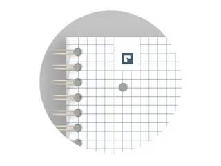 Spiraalblok Oxford Origin A4+ ruit 5mm 70vel zwart - 8