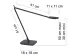 400016681 Unilux Desk Lamp Magic LED 3000K 520ml zwart dimbaar