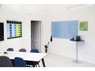 Glasmagneetbord Naga 200 x 100 cm Lichtblauw - 4