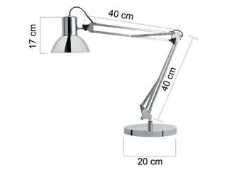 Bureaulamp Unilux Success led chroom - 2