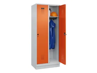 locker,HxBxD 1950x800x500mm,2vak,vak B 400mm,draaigrendel,sokkel - 1