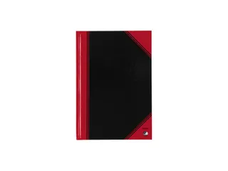 Notitieboek Bantex zwart/rood A5 lijn 70gr 96vel - 2