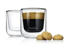 Set Espressokopjes,2Glazen,Thermoglas,80Ml Per Kopje