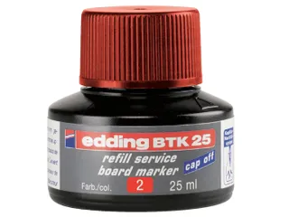 Viltstiftinkt edding BTK25 voor whiteboard rood - 1