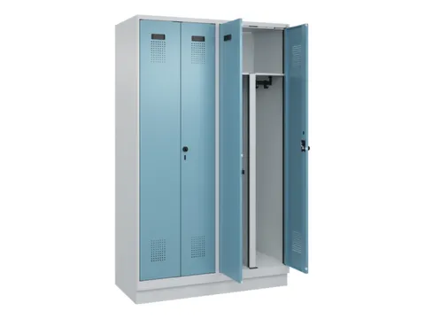 PBM-locker,HxBxD 1950x1200x500mm,4vak,vak B 300mm,draaigrendel