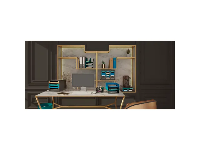 Brievenbak A4 Blauw Combo Styli Neo Deco