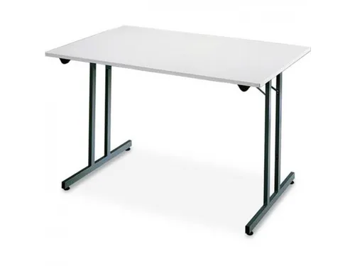 Klaptafel Vrijstaand 160x80 Cm Onderstel Aluminium Blad Lichtgrijs