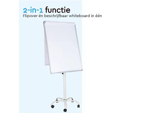 BRASQ Flipover Mobiel 70x100cm Magnetisch Wit inclusief accessoires