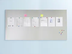 RVS plaat,HxB 970x1970mm,geborsteld,magnetisch