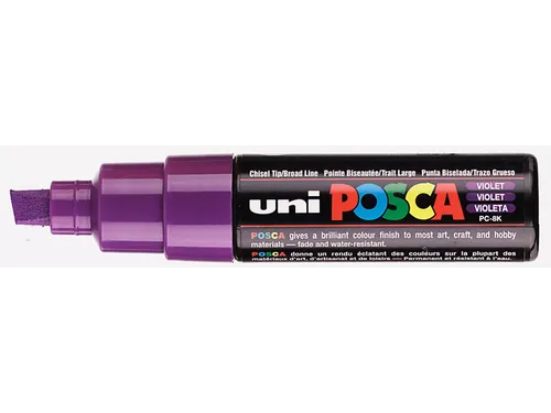 Verfstift Posca PC8K Brede punt 8mm schuin paars