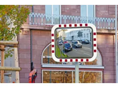 verkeersspiegel,HxB 450x600mm,max. zichtbreedte 10m,spiegel RVS