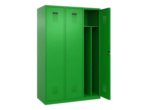 locker voor scheiding van kleding,HxBxD 1850x1200x500mm,3vak