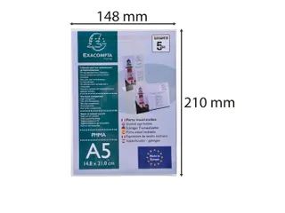 Folderhouder hellend A5 transparant - 8