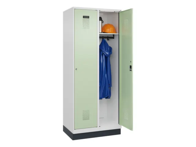 locker,HxBxD 1950x800x500mm,2vak,vak B 400mm,cil.-slot,sokkel