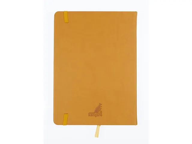 Carnet de croquis PU couverture rigide 80 feuilles A5 jaune ocre