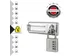 Hangslot MasterLock 7640704EURD overval + aluminium 40mm