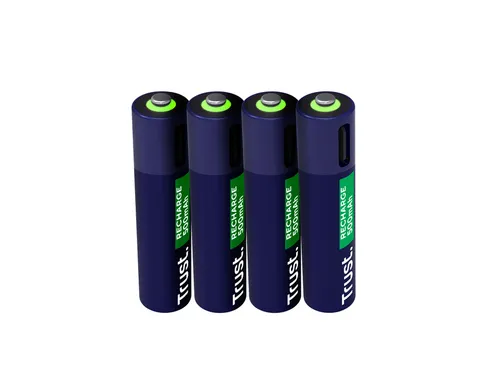 Batterij Trust USB-C oplaadbaar AAA 4 stuks