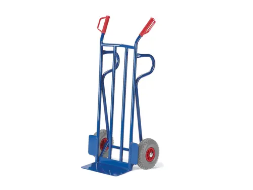 steekwagen,draagverm. 250kg,lucht-banden,steekplaat BxD 400x180mm