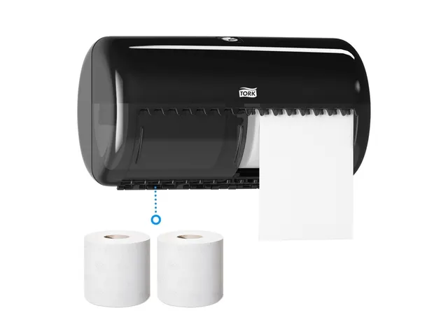 Distributeur papier toilette T4 Tork 557008 noir