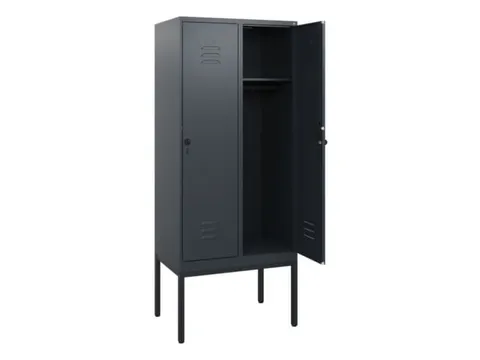 locker,HxBxD 1950x800x500mm,2vak,vak B 400mm,draaigrendel