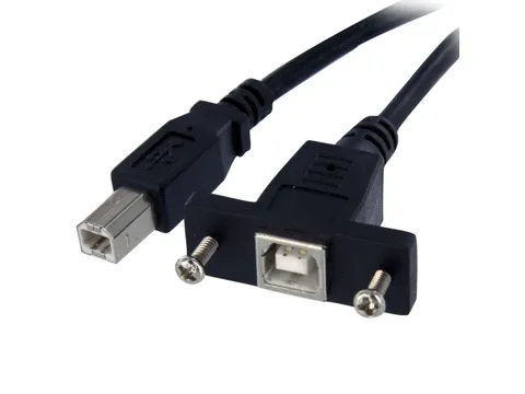 30cm Inbouwpaneel USB-kabel B naar B F/M