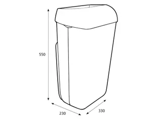 Katrin 91899 Toilet Afvalbak 25 Liter Wit - 4