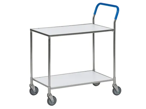 tafelwagen,draagverm. 150kg,2xstaalplaat,laadvl. LxB 760x430mm