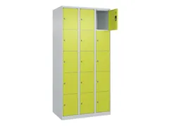 lockerkast,HxBxD 1850x900x500mm,3x5vakken,vak B 300mm,cil.-slot