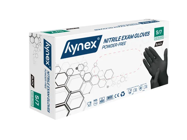 Gant Hynex nitrile S noir 3,5g 100 pièces
