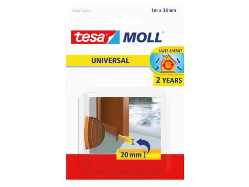 Tochtstrip Tesa Moll 05422 dorpelstrip 38mmx1m bruin