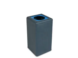Circulaire Afvalbak BrickBin Paper 65 Liter Grijs Blauw