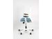 Bureaustoel EN1335 Linea Tekna White 01 l.blauw/wit met 3D armleuning - 4