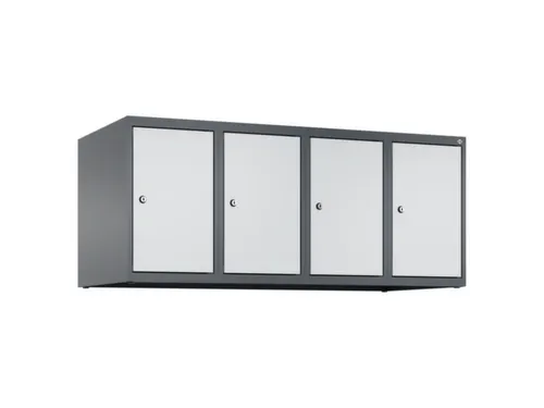 opzetkast,v. locker,4vak.,vak B 300mm,HxBxD 500x1200x500mm
