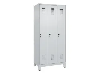 locker,HxBxD 1950x900x500mm,3vak,vak B 300mm,draaigrendel,voeten - 3