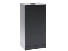 Bica 856 Afvalbak met inwerpopening 95 Liter Zwart