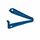 BST detecteerbare zakkensluiter 320mm blauw p/st
