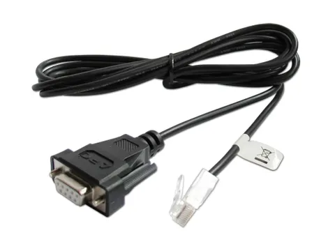 APC AP940-0625A, DB9, RJ45, 2 m, Zwart