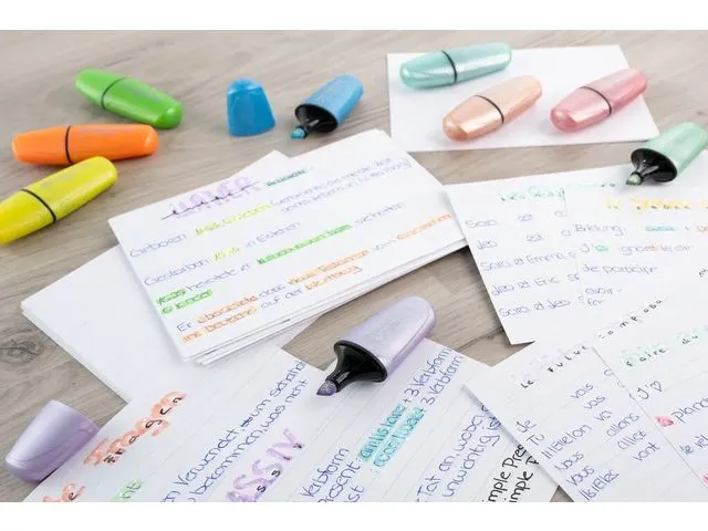 Markeerstift Eberhard Faber mini glitter pastel etui 5 stuks