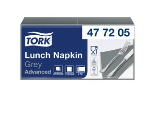 Servetten Tork 477205 2-laags 33x33cm grijs 1/4 vouw 200st. - 1
