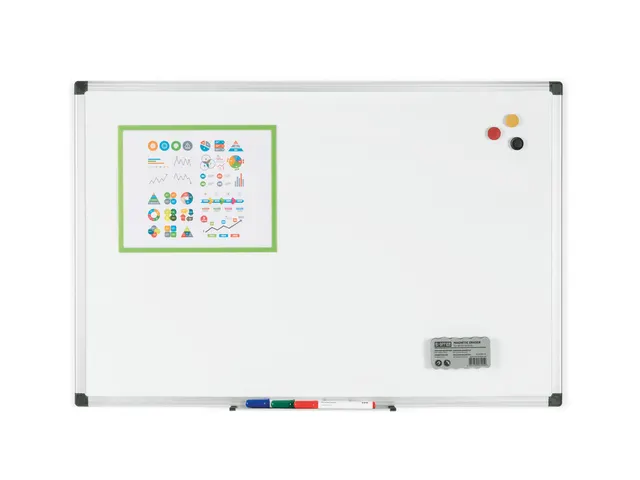 Whiteboard Quantore 45x60cm emaille magnetisch